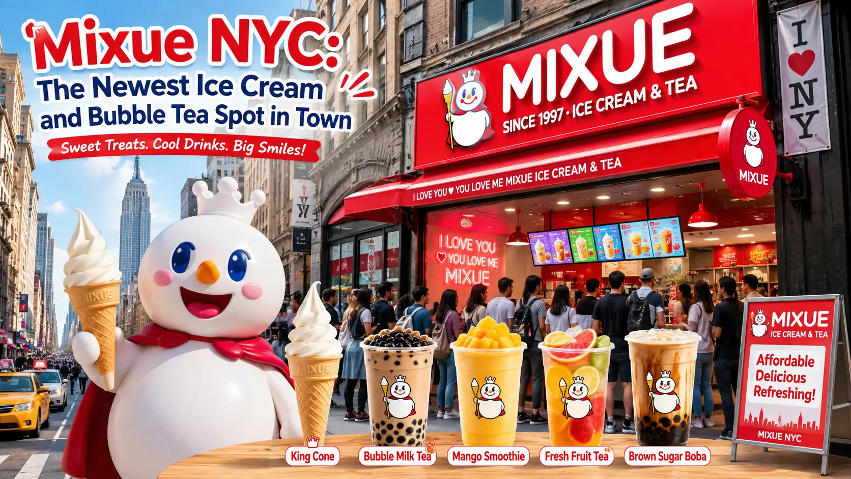 Mixue NYC The Newest Ice Cream and Bubble Tea Spot in Town