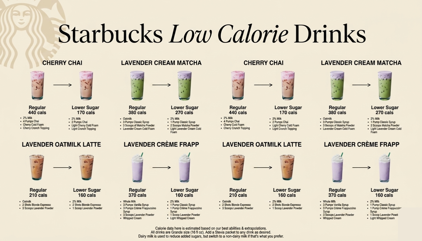 Starbucks Low Calorie Drinks You Should Try Today