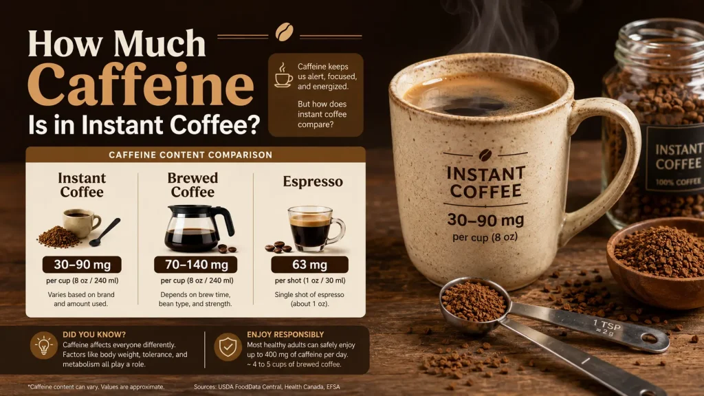 How Much Caffeine in Instant Coffee Full Guide
