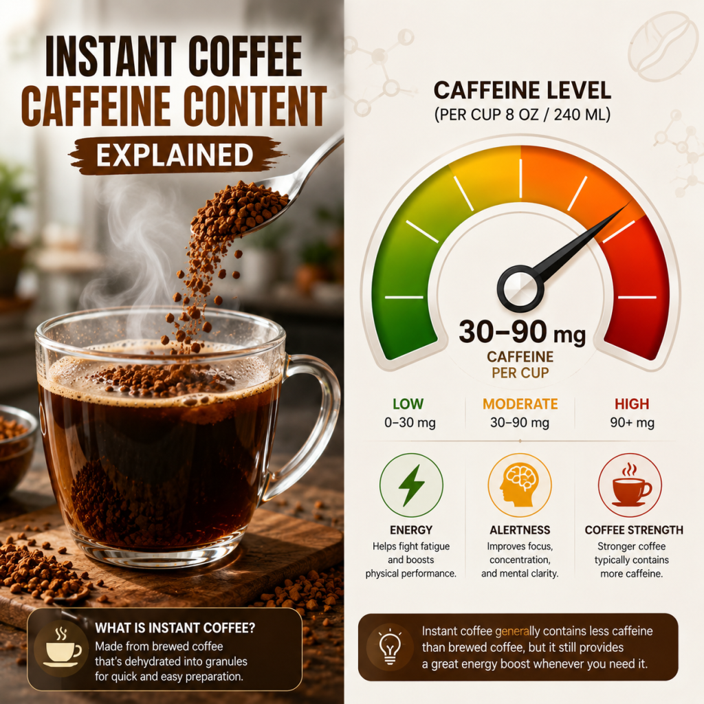 How Much Caffeine in Instant Coffee Full Guide