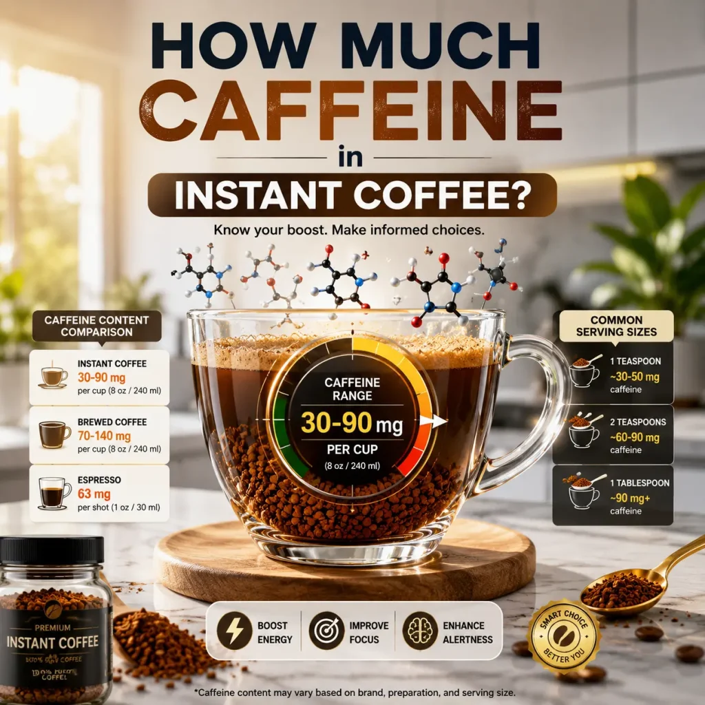 How Much Caffeine in Instant Coffee Full Guide 