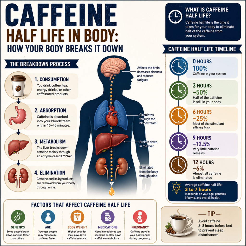 Caffeine Half Life in Body: How Your Body Breaks It Down