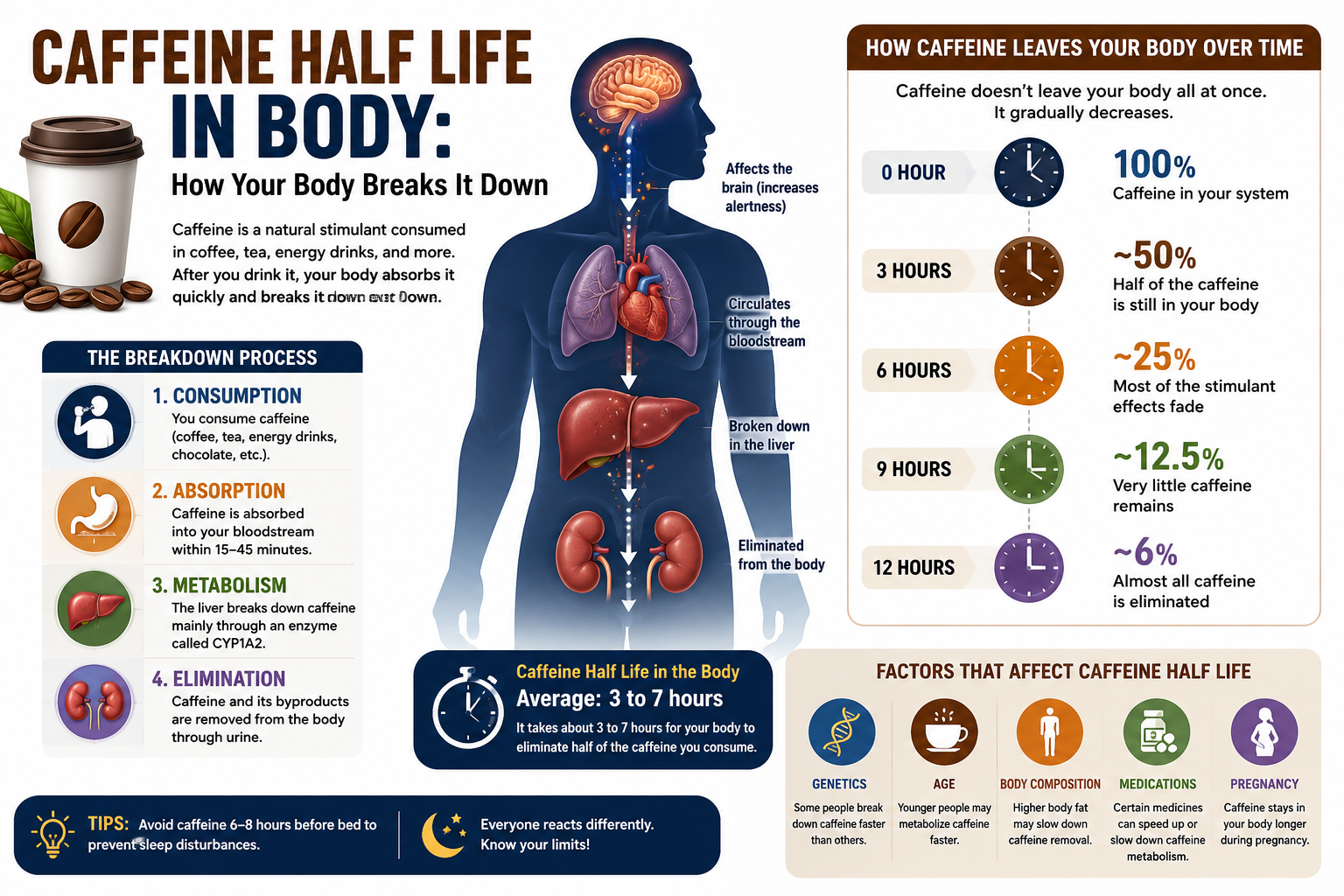 Caffeine Half Life in Body: How Your Body Breaks It Down