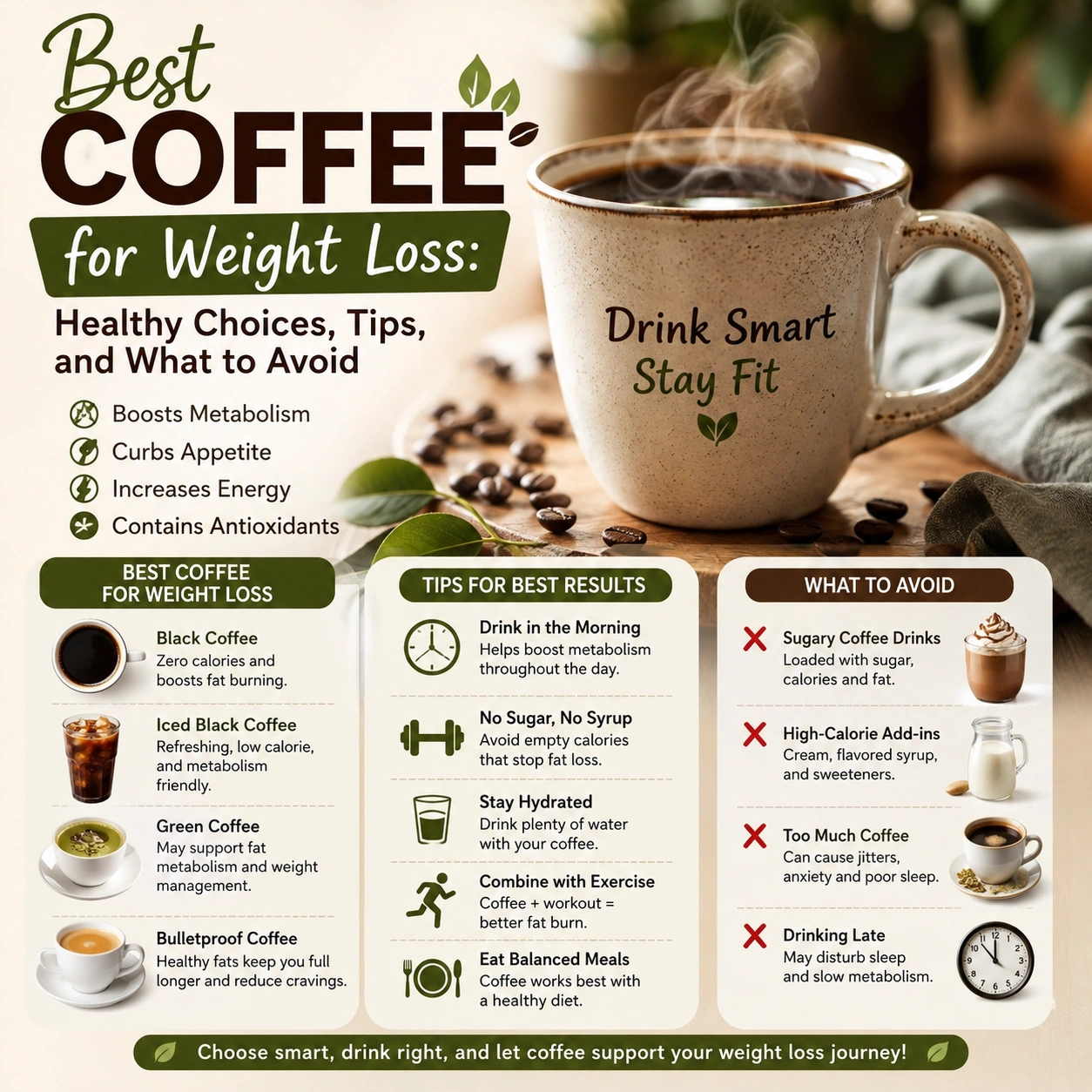 Best Coffee for Weight Loss Healthy Choices, Tips, and What to Avoid
