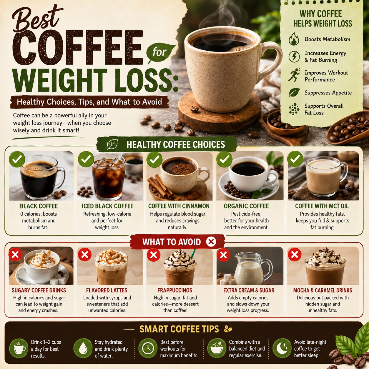 Best Coffee for Weight Loss Healthy Choices, Tips, and What to Avoid